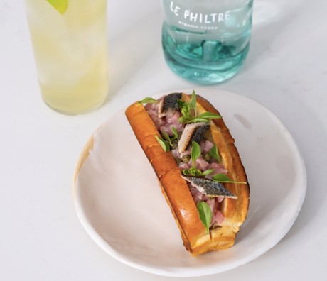 Bun veau & sardines — une recette d'Alexia Duchêne au Philtre